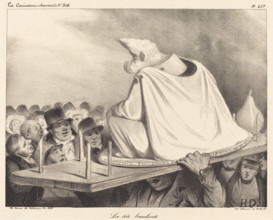 La tête branlante, 1834. Creator: Honore Daumier.