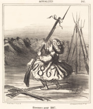 Étrennes pour 1867, (1866).  Creator: Honore Daumier.
