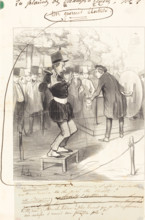 Un Guerrier Électrisé, 1844.  Creator: Honore Daumier.