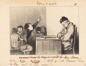 M'sieu...M'sieu...M'siiieu..., 1846.  Creator: Honore Daumier.