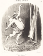 Le départ pour le bal, 1847. Creator: Honore Daumier.