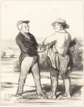 Dites donc, président, impossible d'attraper un lièvre..., 1849. Creator: Honore Daumier.