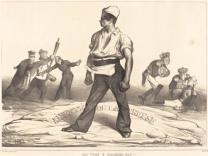 Ne vous y frottez pas!!, 1834. Creator: Honore Daumier.