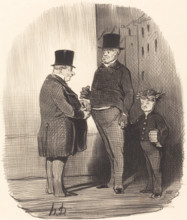 Ah! vous êtes fort en vers latins, jeune homme..., 1847. Creator: Honore Daumier.