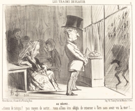 Au Havre, 1852. Creator: Honore Daumier.