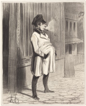 Le claqueur, 1842. Creator: Honore Daumier.