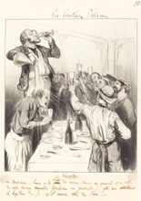 Une réception, 1843. Creator: Honore Daumier.