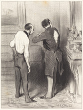 Ton habit me convient, je te l'emprunte..., 1845. Creator: Honore Daumier.
