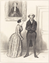 Et dire que voilà trois de mes prévenus que je n'ai pas pu faire condamner!..., 1845. Creator: Honore Daumier.