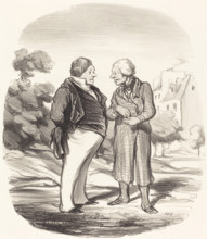 Actionnaires Californiens, 1850. Creator: Honore Daumier.