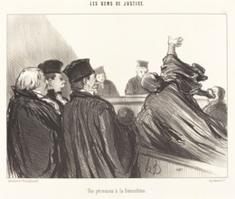 Une péroraison à la Démosthène, 1847. Creator: Honore Daumier.