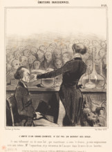 L'amitié d'un grand chimiste n'est pas un bienfait des dieux, 1841.  Creator: Honore Daumier.