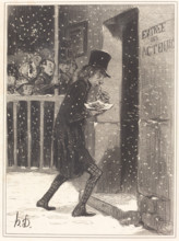 L'Acteur des Funambules, 1842. Creator: Honore Daumier.