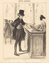 Avoir perdu sa demi-tasse au Domino et sa bourse dans la rue, 1839. Creator: Honore Daumier.