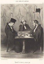 Quand le crime ne donne pas, 1848. Creator: Honore Daumier.