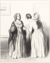 1er Bas Bleu - Profitons de l'occasion..., 1852.  Creator: Honore Daumier.