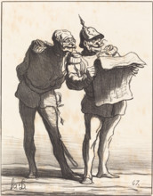 Décidément on ne peut pas..., 1870. Creator: Honore Daumier.