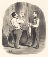Le jour, où il s'agit de faire une conquête, 1847.  Creator: Honore Daumier.