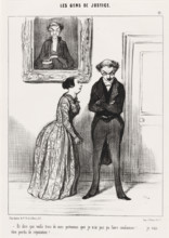Et dire que voilà trois de mes prévenus que je n'ai pas pu faire condamner!..., 1845. Creator: Honore Daumier.