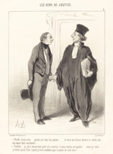 Perdu, monsieur... perdu sur tous les points..., 1845. Creator: Honore Daumier.