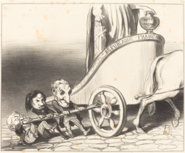 Ce char marchera toujours..., 1849. Creator: Honore Daumier.