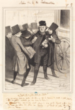 Un deputé est un facteur donné par l'élection!, c1843.  Creator: Honore Daumier.