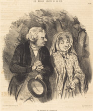 Un retour de jeunesse, 1846. Creator: Honore Daumier.
