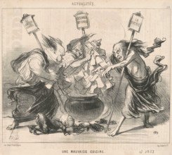 Une mauvaise cuisine, 1850.  Creator: Honore Daumier.