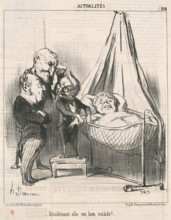 Décidément elle est bien malade!, 1851.  Creator: Honore Daumier.