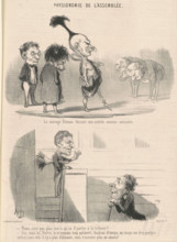 Le sauvage Bineau faisant son entrée comme ministre, c1849.  Creator: Honore Daumier.