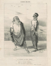 Une rencontre de joyeux augures, c1842. Creator: Honore Daumier.