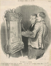 Une visite à l'atelier, c1845. Creator: Honore Daumier.