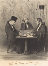 Quand le crime ne donne pas, 1848. Creator: Honore Daumier.