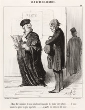 Mon cher Monsieur, il m'est absolument impossible de plaider votre affaire..., 1846.  Creator: Honore Daumier.