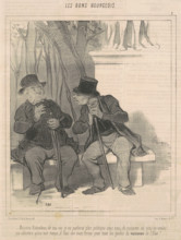 Mossieu Rabouleau, de ma vie je ne parlerai plus politique avec vous..., c1848.  Creator: Honore Daumier.