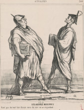 Les augures modernes, 1867. Creator: Honore Daumier.