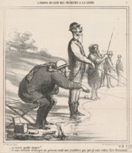 Ça mord, quelle chance!, c1866. Creator: Honore Daumier.