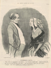 Un engagement d'artiste, 1845. Creator: Honore Daumier.