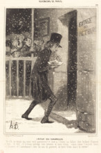 L'Acteur des Funambules, 1842. Creator: Honore Daumier.