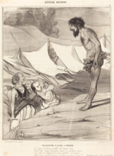 Présentation d'Ulysse a Nausica, 1842. Creator: Honore Daumier.