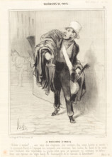 Le Marchand d'habits, 1842. Creator: Honore Daumier.
