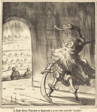 Le Barbe bleu Prussien se disposant à occire une nouvelle Chambre, 1866.  Creator: Honore Daumier.