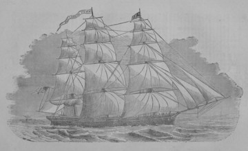 Portrait of a ship, 1857. Creator: Unknown.