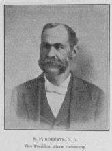 N. F. Roberts, D.D.; Vice-President Shaw University, 1902. Creator: Unknown.
