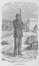 On picket duty, 1902. Creator: Unknown.