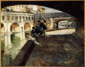 Vaults of the Hotel-Dieu, c1880. Creator: Emile Antoine Guillier.