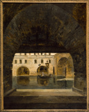 The vaults of Hotel-Dieu, 1826. Creator: Alexandre Pau de Saint-Martin.