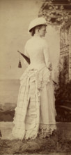 Profile Portrait of a Woman, 1870s. Creator: Baker & Record.
