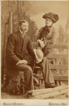 Portrait of a Canadian couple, about 1885. Creator: Gagen & Fraser.