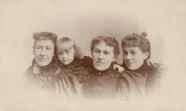Group portrait of women and child, about 1889-1910. Creator: George M Dempsie.